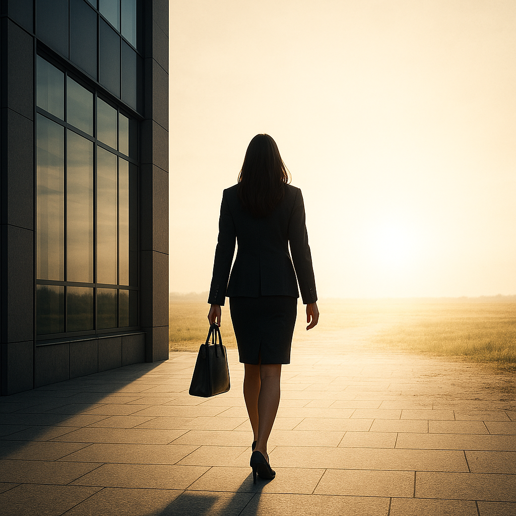 A woman reflecting on her life and redefining her values to build a life that feels authentic and aligned.