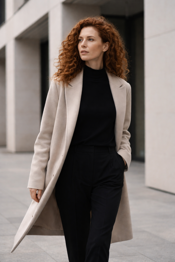 High-achieving woman reflecting on identity, confidence, and reinvention
